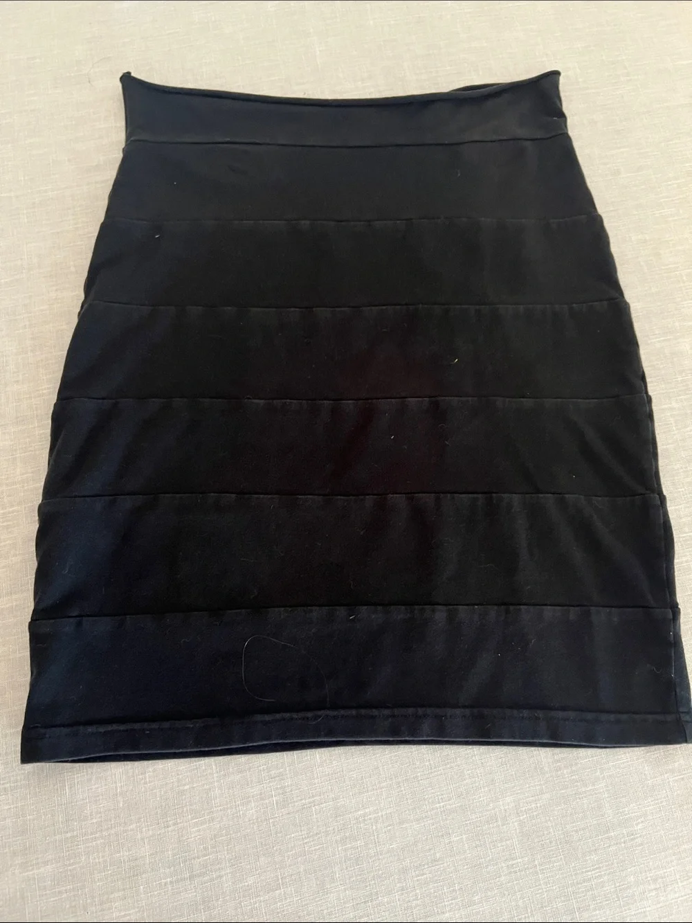 🌞 H&M Black Jersey Lightweight Bandage stretchy Bodycon Mini Skirt women size M